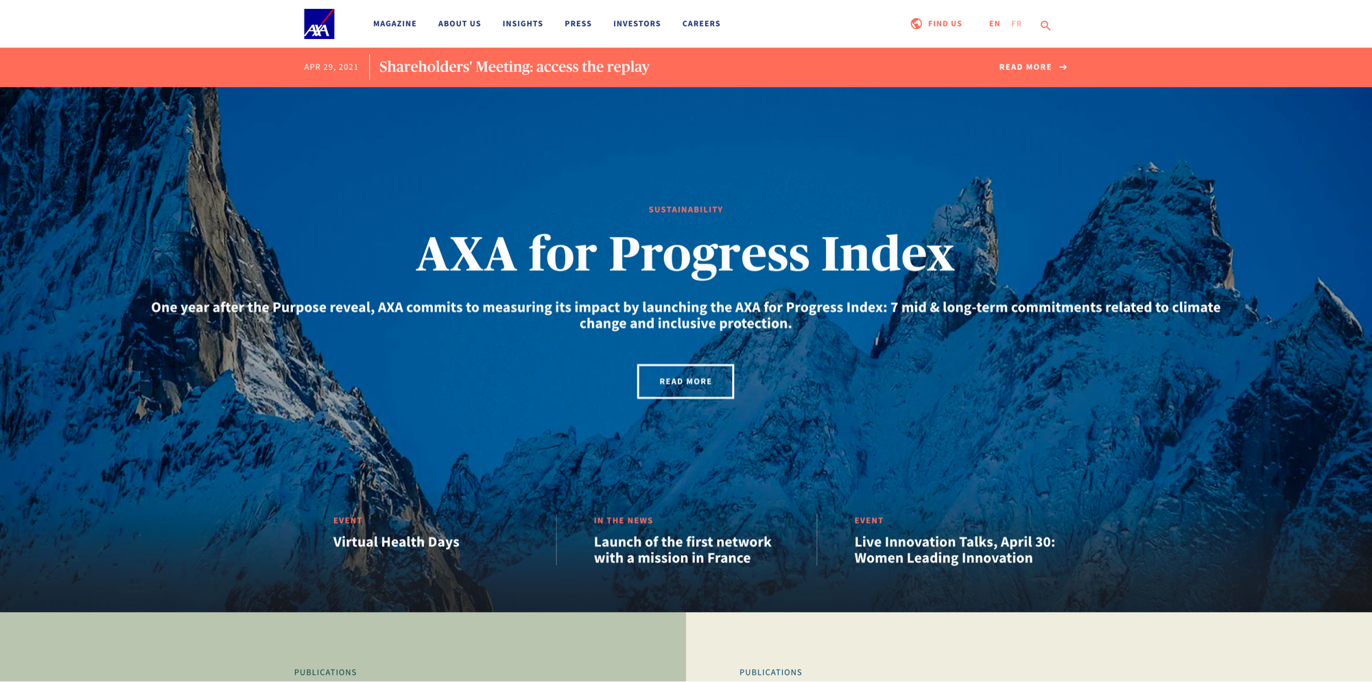AXA 電腦版網站