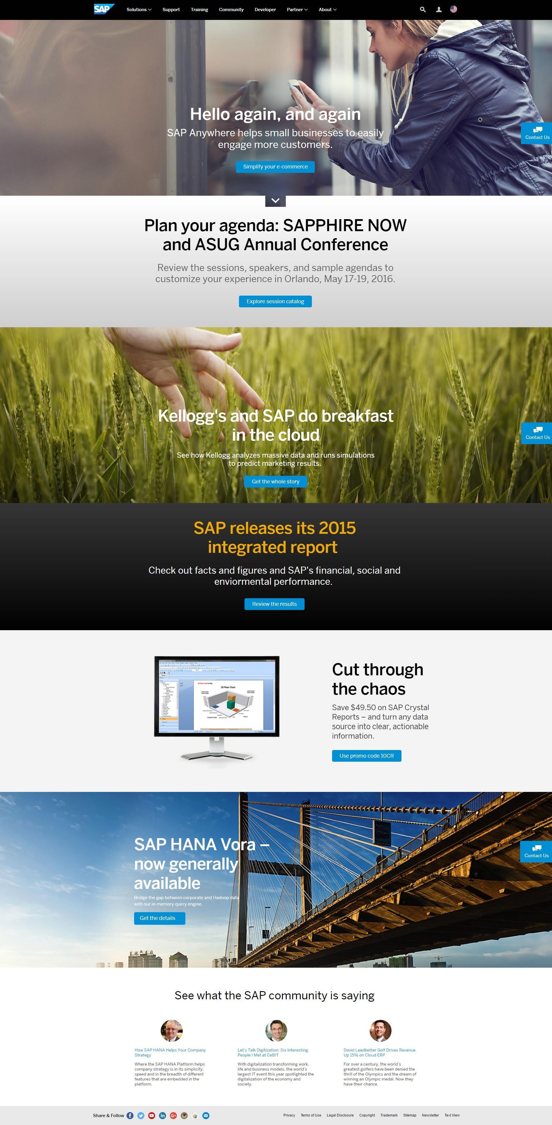 SAP企業網站